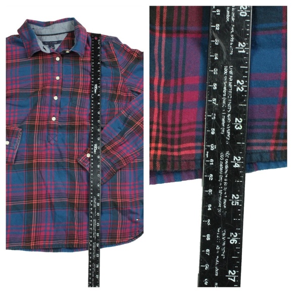 Tommy Hilfiger Women's cotton Half Button Down M - Picture 2 of 6